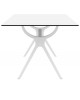 20.0185 AIR TABLE 180X90cm. WHITE LAMINATE 12mm