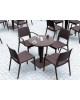 53.0222  RIVA TABLE Φ70cm. BROWN / BEPZAΛIT POL / NIOY