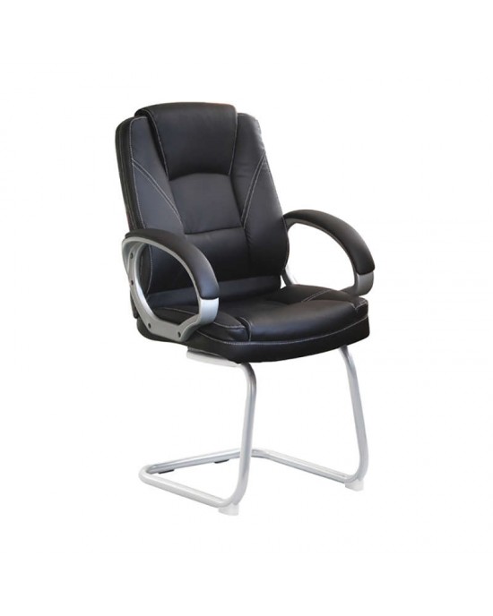 01.0625.S Waiting chair 2pcs BS5600V Black Ru 65Χ50Χ108cm.