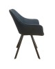 11.1564.S Dining Chair Metal 2pcs Nina Black Fabric 59Χ64Χ87cm.