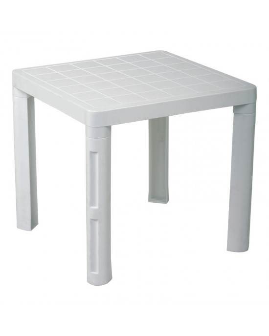 02.0040 TOMMY WHITE 50Χ50Χ46cm. PLASTIC TABLE 