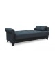 40.0129 AZUR GRAY FABRIC 3-SEAT SOFA/BED WITH STORAGE SPACE 210X80X75cm. BED. 180X100cm.